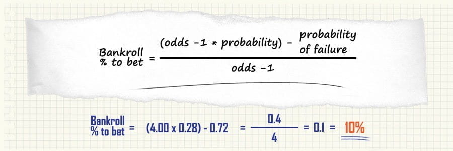 how to apply the kelly criterion to a value bet