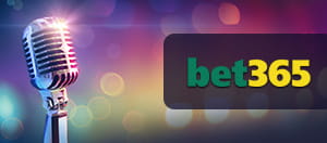 A microphone and bet365 logo