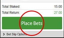 The Third Step Of The Bet Placement Process