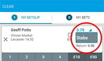 stake amount at BetBright