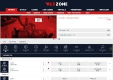 The RedZoneSports homepage
