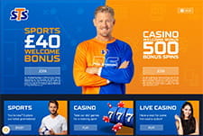 The STS sportsbook homepage small