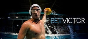 A water polo player with the BetVictor logo 